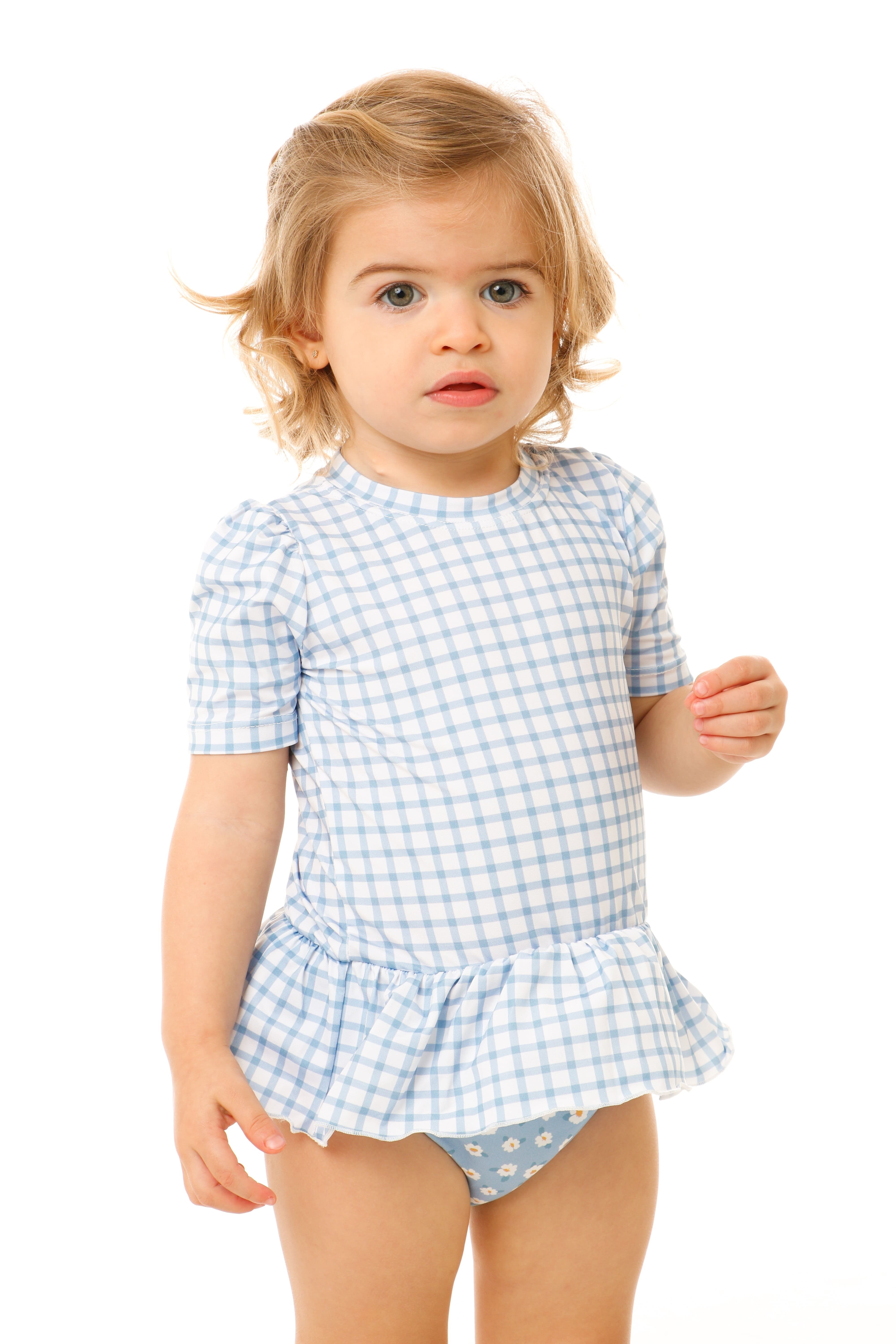 Camiseta Vichy Azul