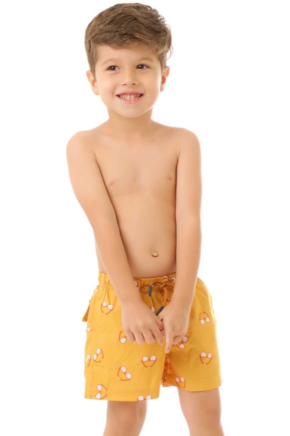 Shorts Óculos Mostarda