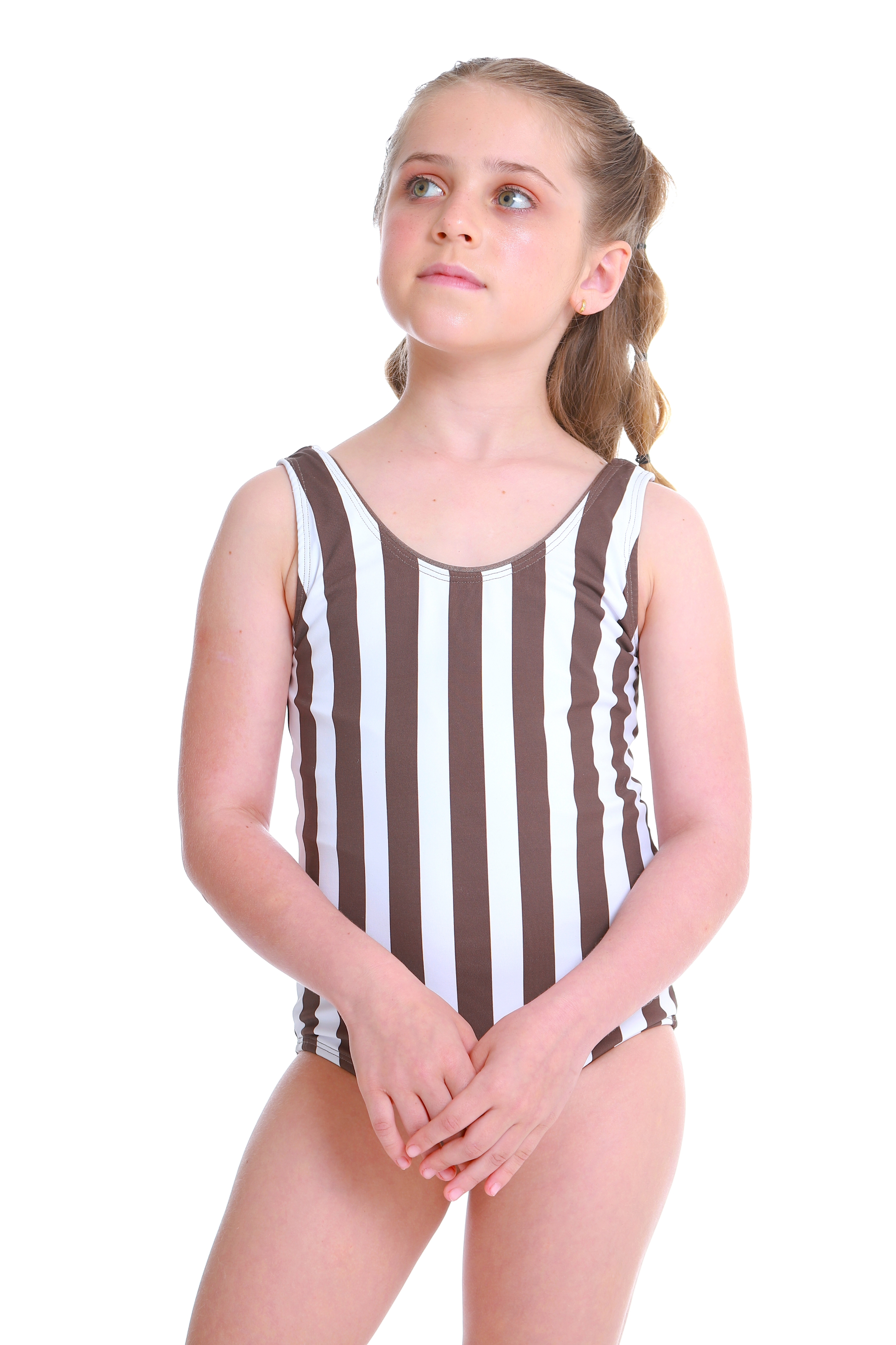 Maiô Infantil Sicilia Listras Marrom