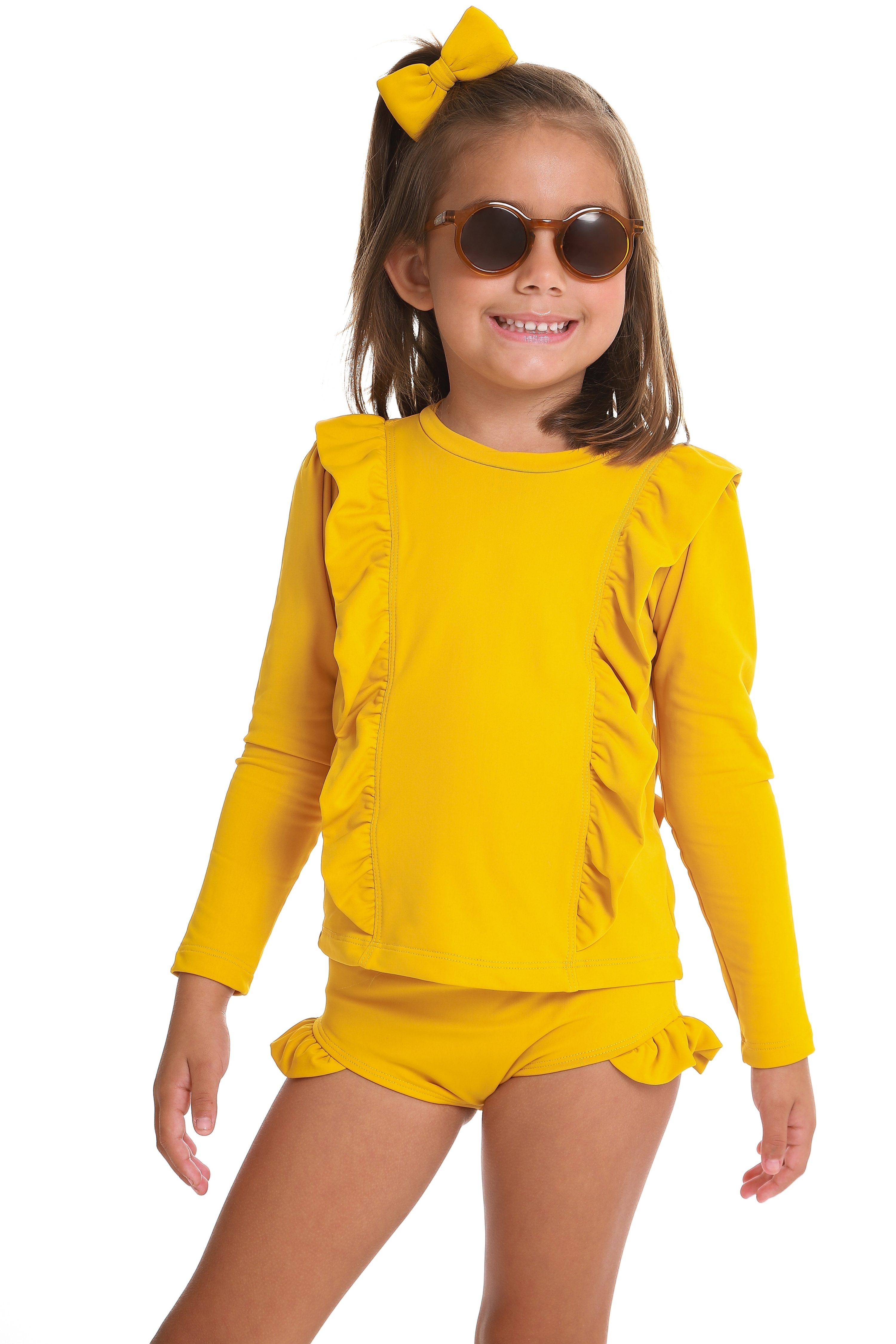 Conjunto UV Infantil Mostarda