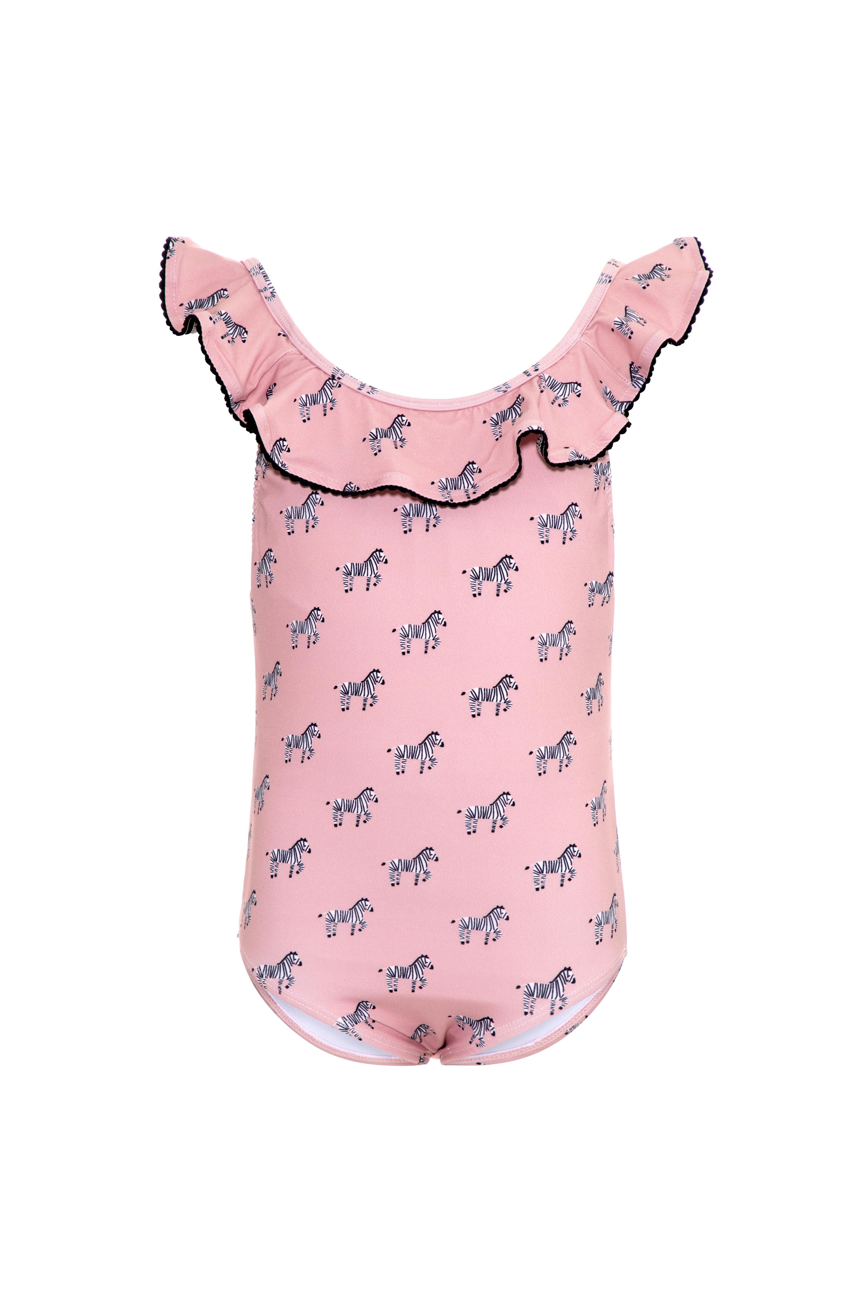 Maiô Infantil Zebra Rosa