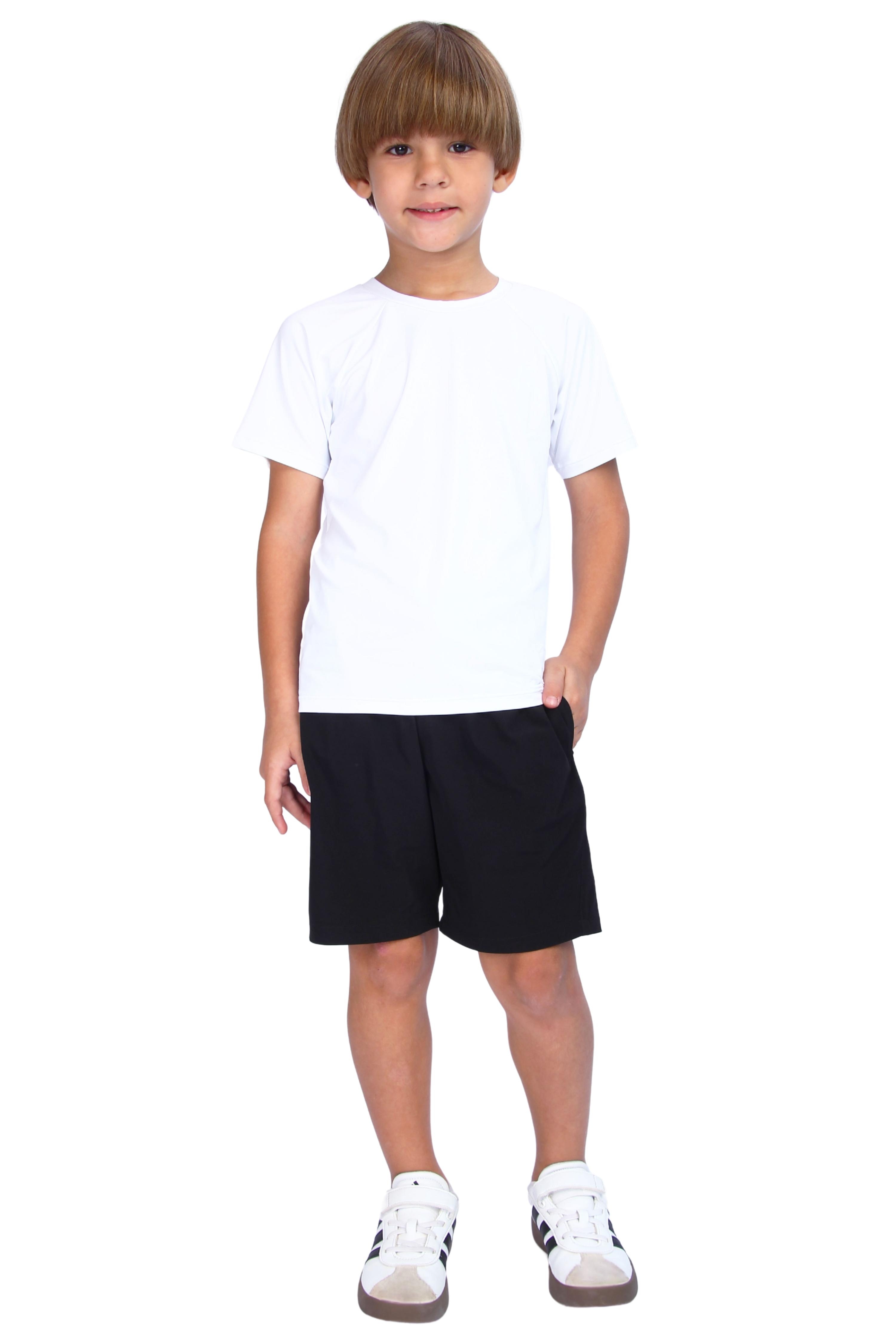 Camiseta UV Masculina Dry Fit Branca