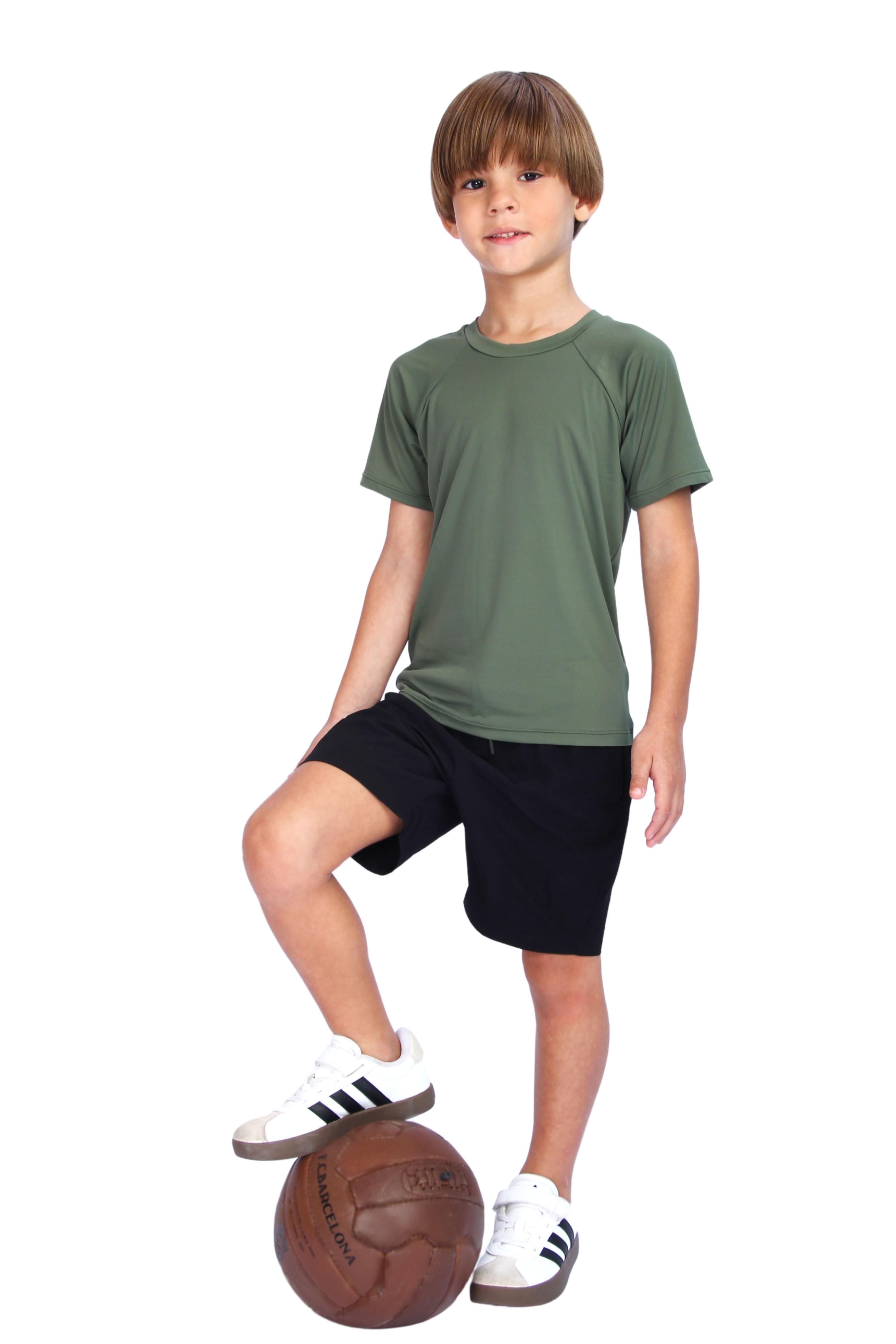 Camiseta UV Masculina Dry Fit Verde