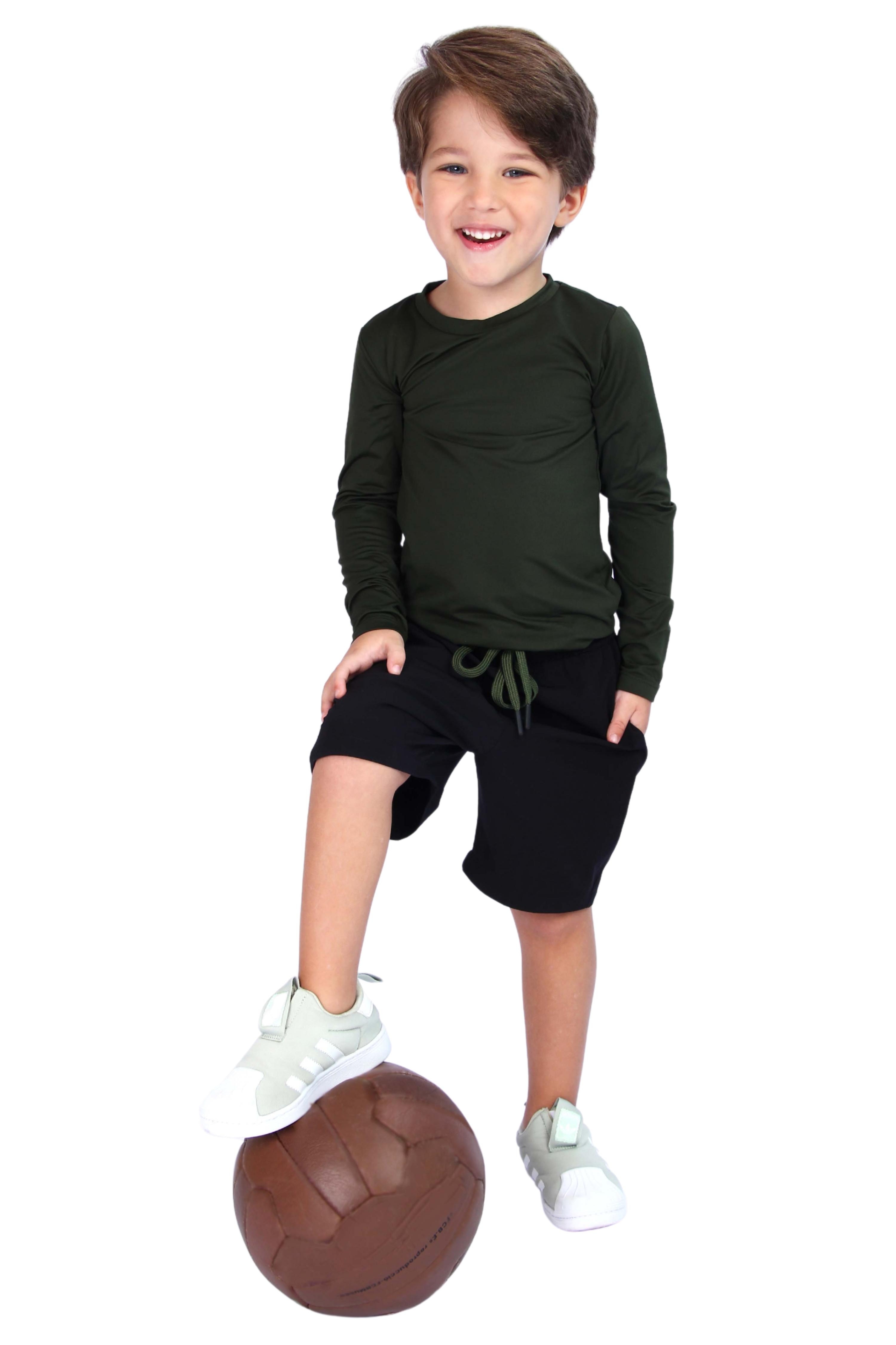 Camiseta UV Masculina Termica Sport Verde