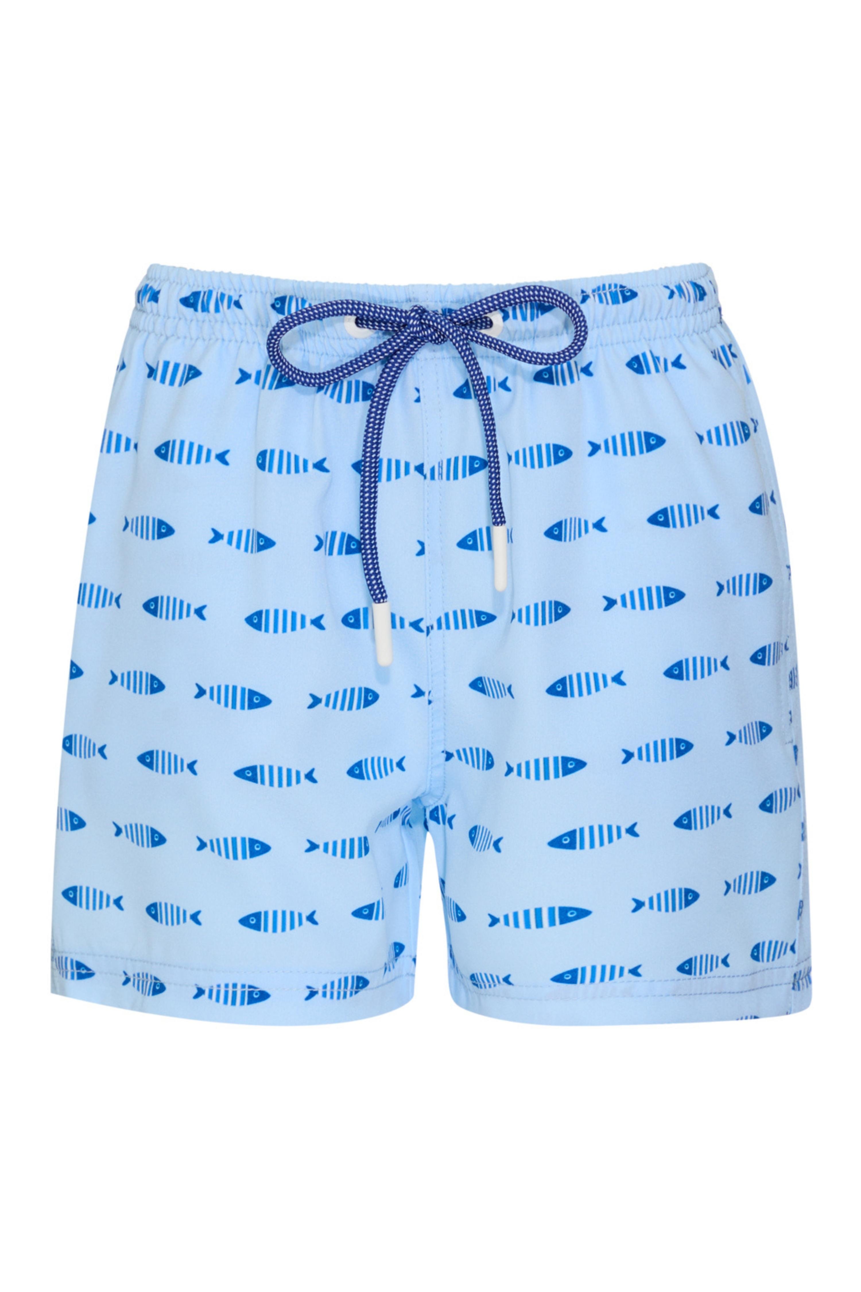 Shorts Infantil Peixe Azul
