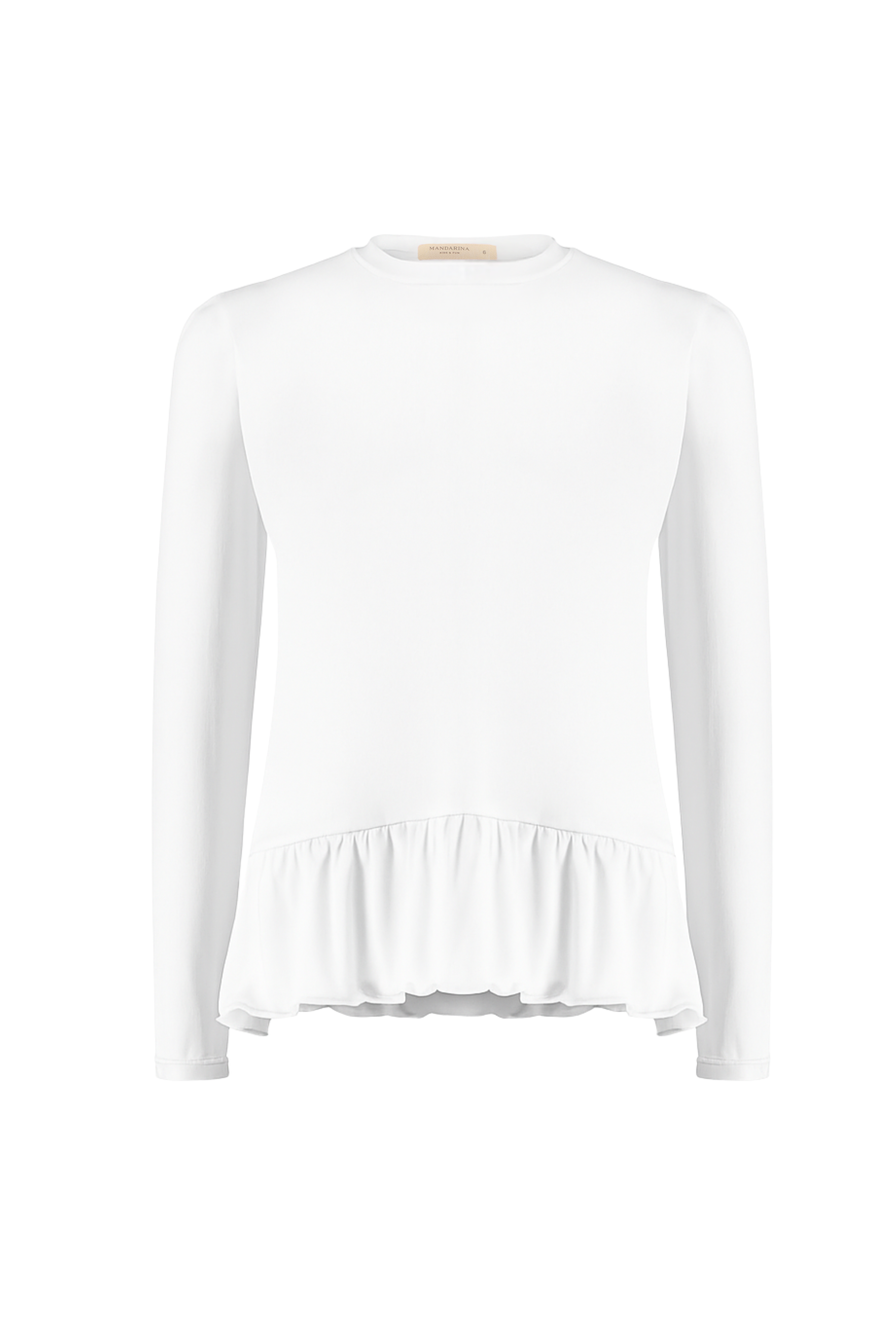 Camiseta Infantil Feminina UV 50 Branca