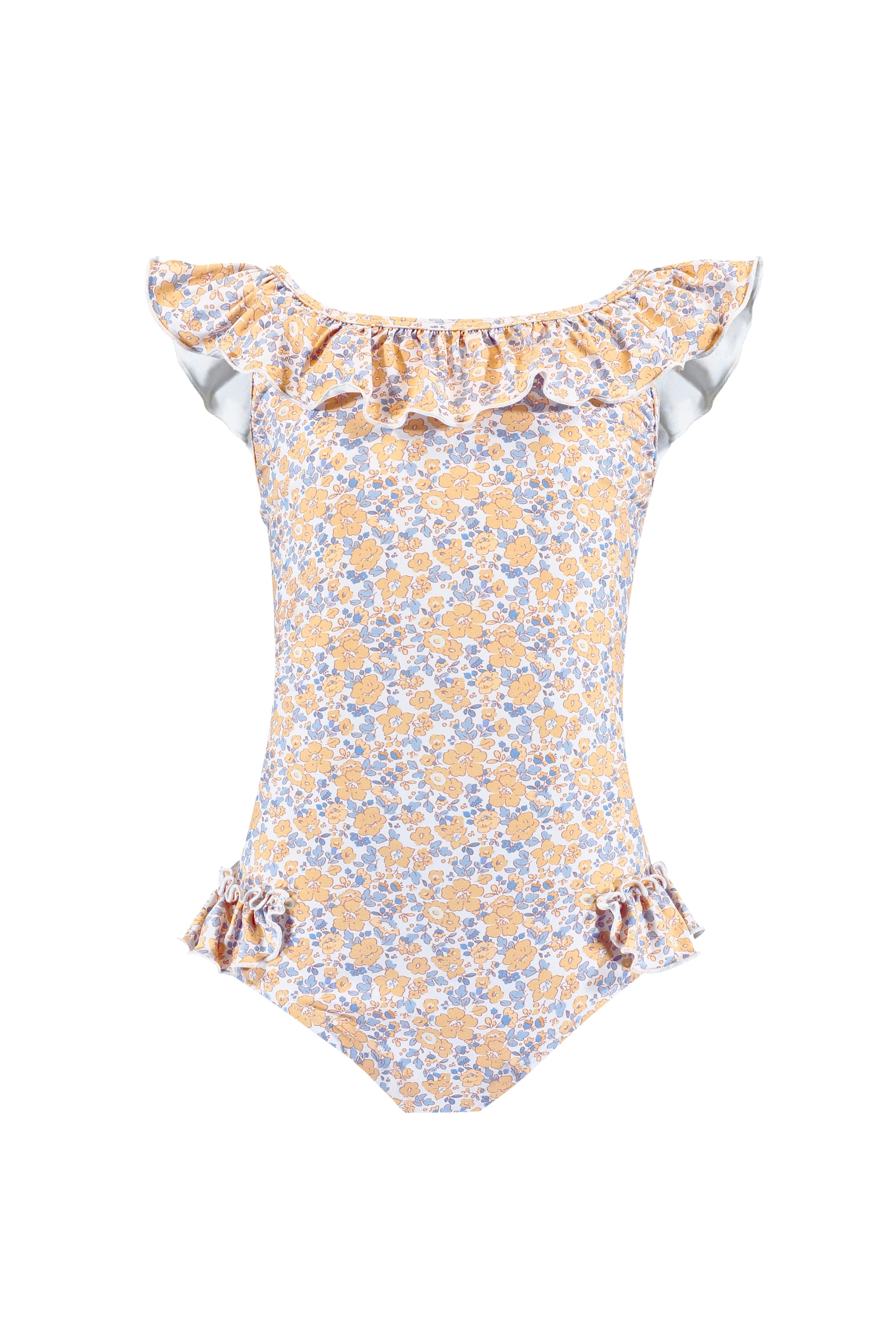 Maiô Infantil UV 50 Lorraine Yellow Bloom