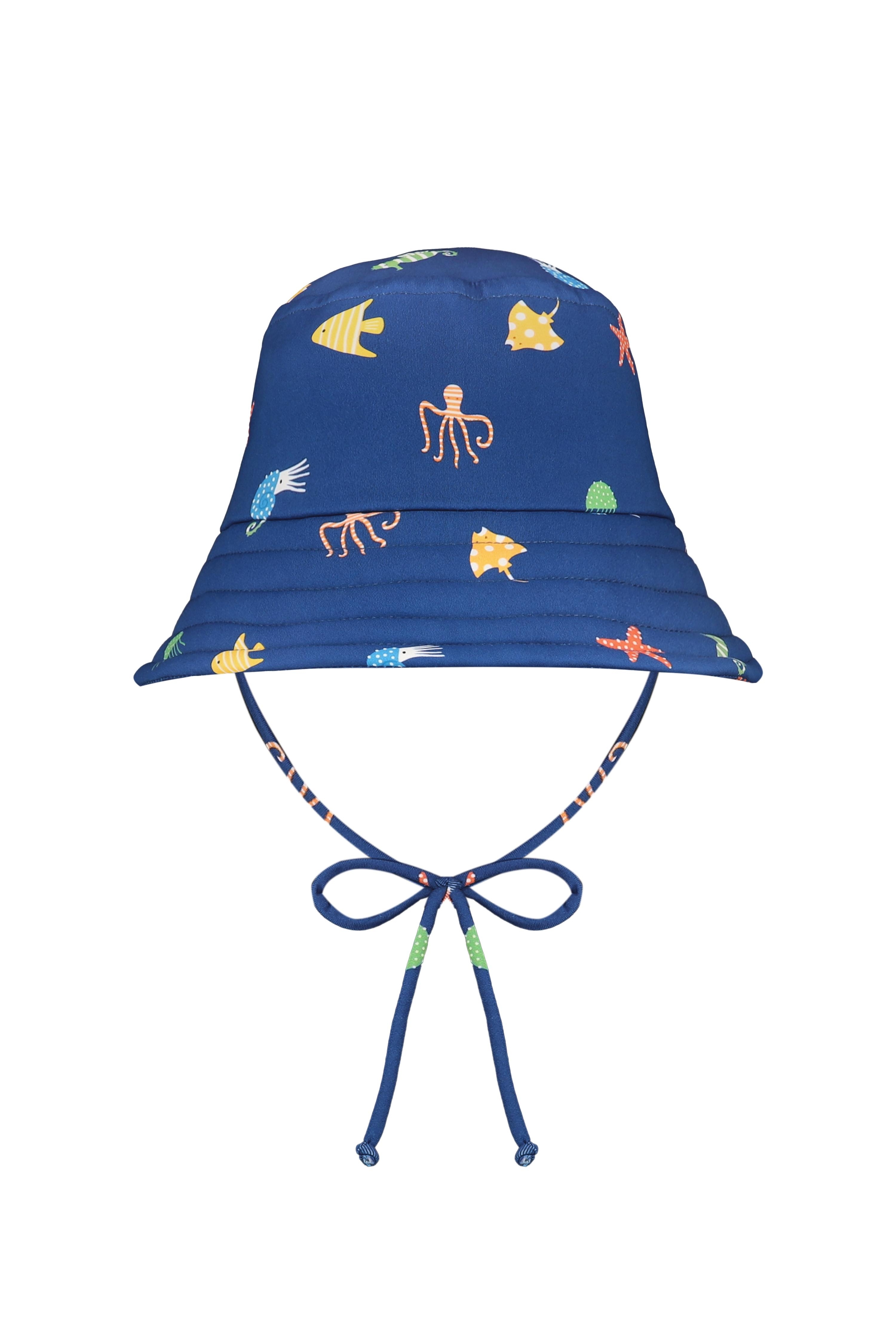 Chapéu Unissex UV 50 Animais Marinhos