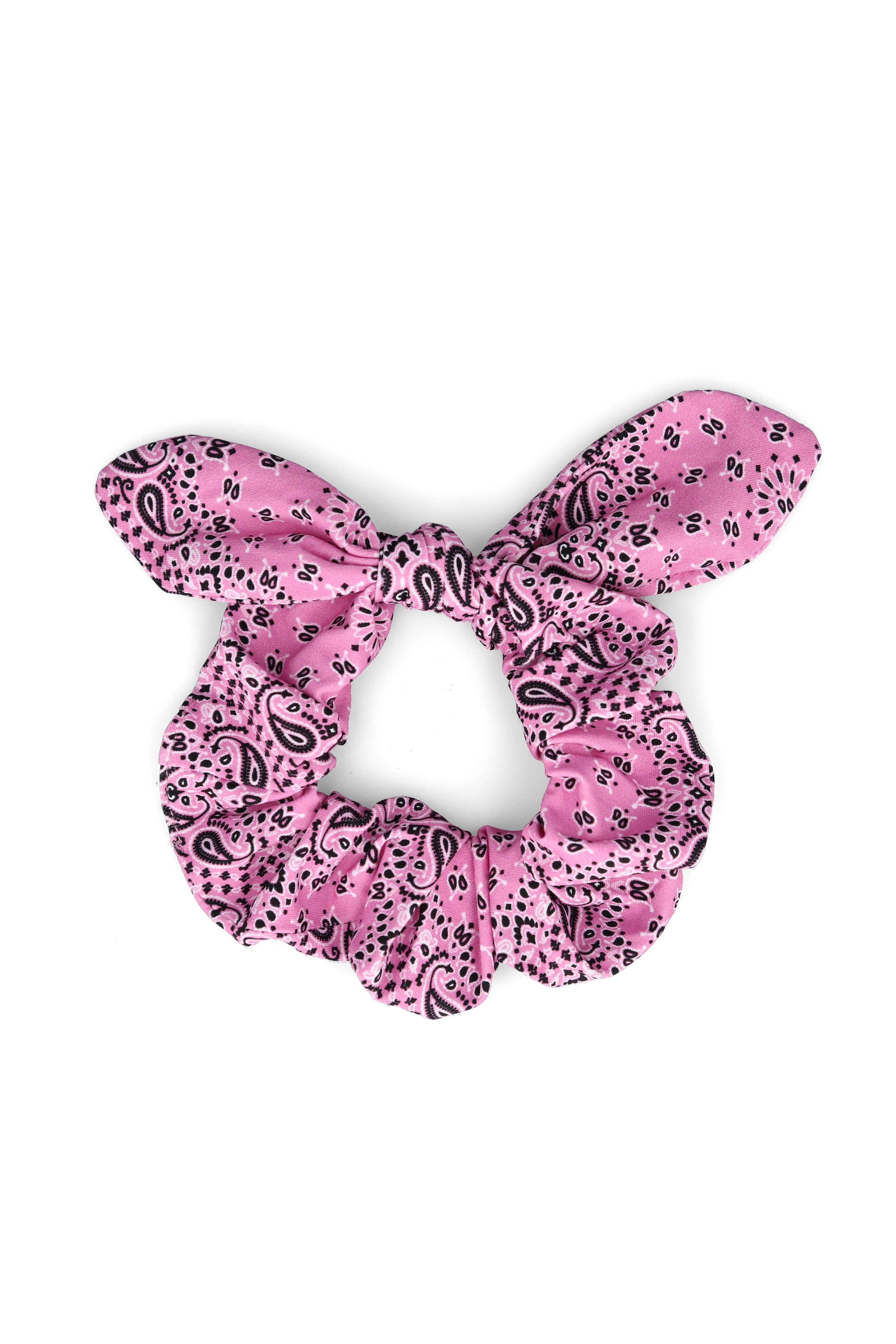 Scrunchie Paisley Pink