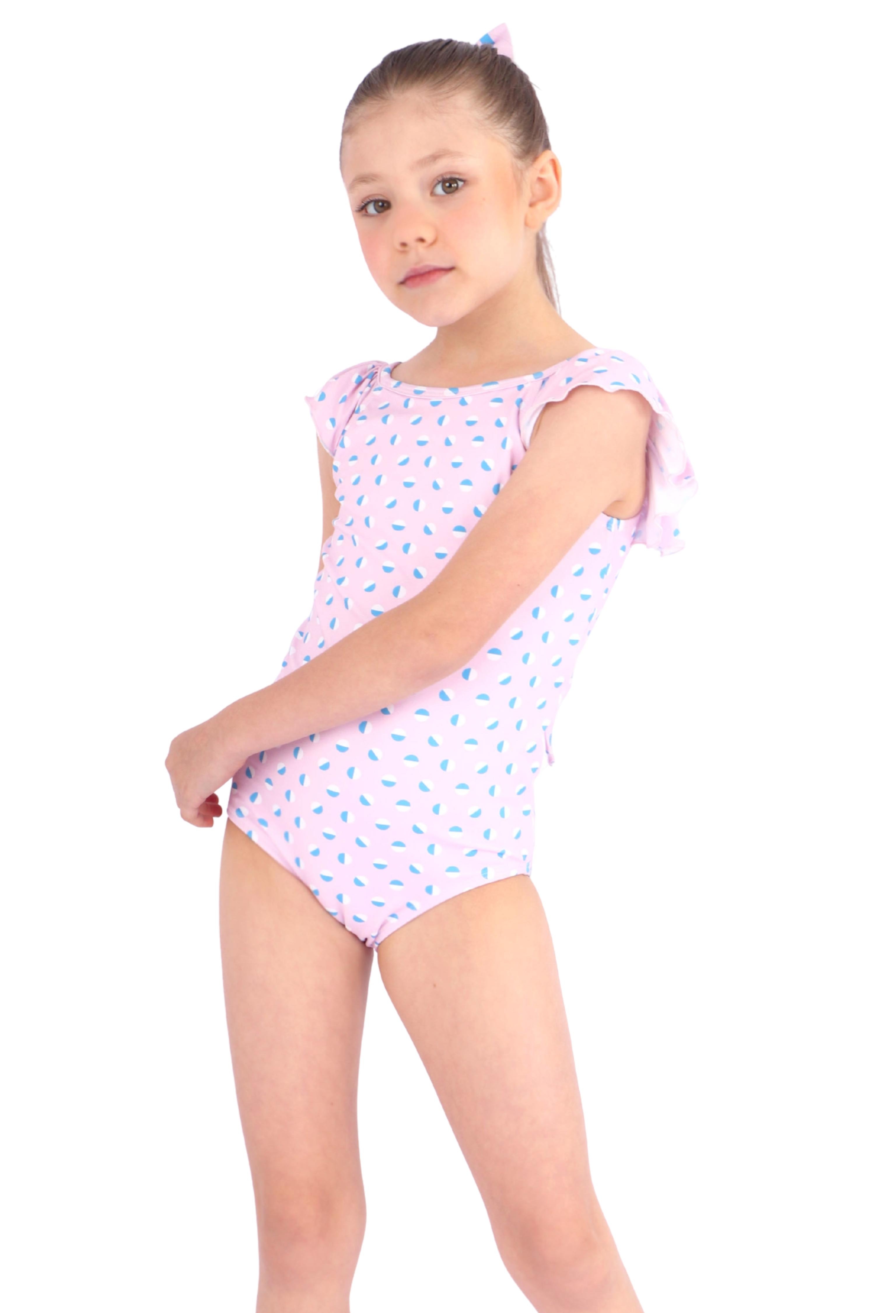 Maiô Infantil UV 50 Sam Dots Rosa