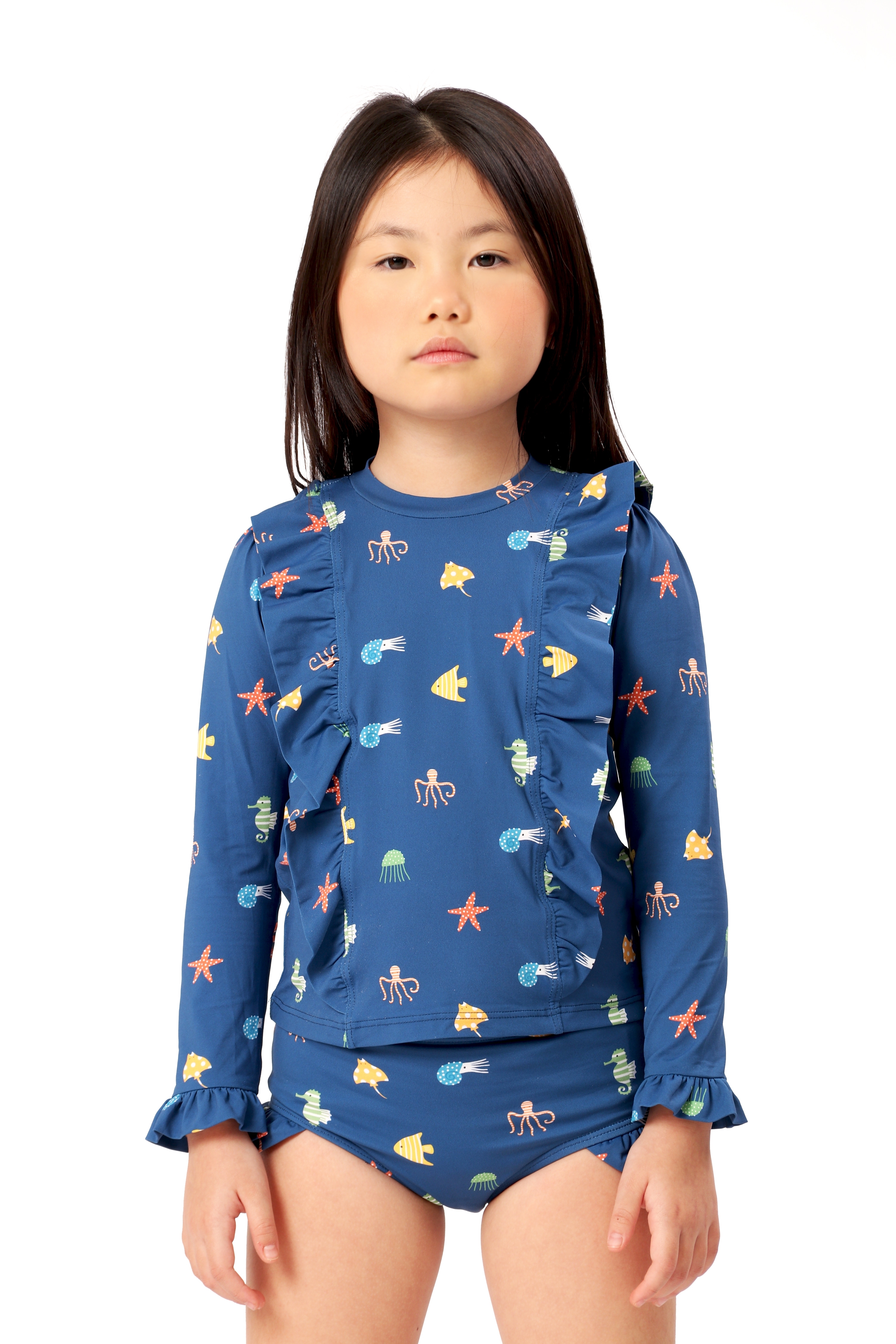 Conjunto Infantil UV 50 Animais Marinhos