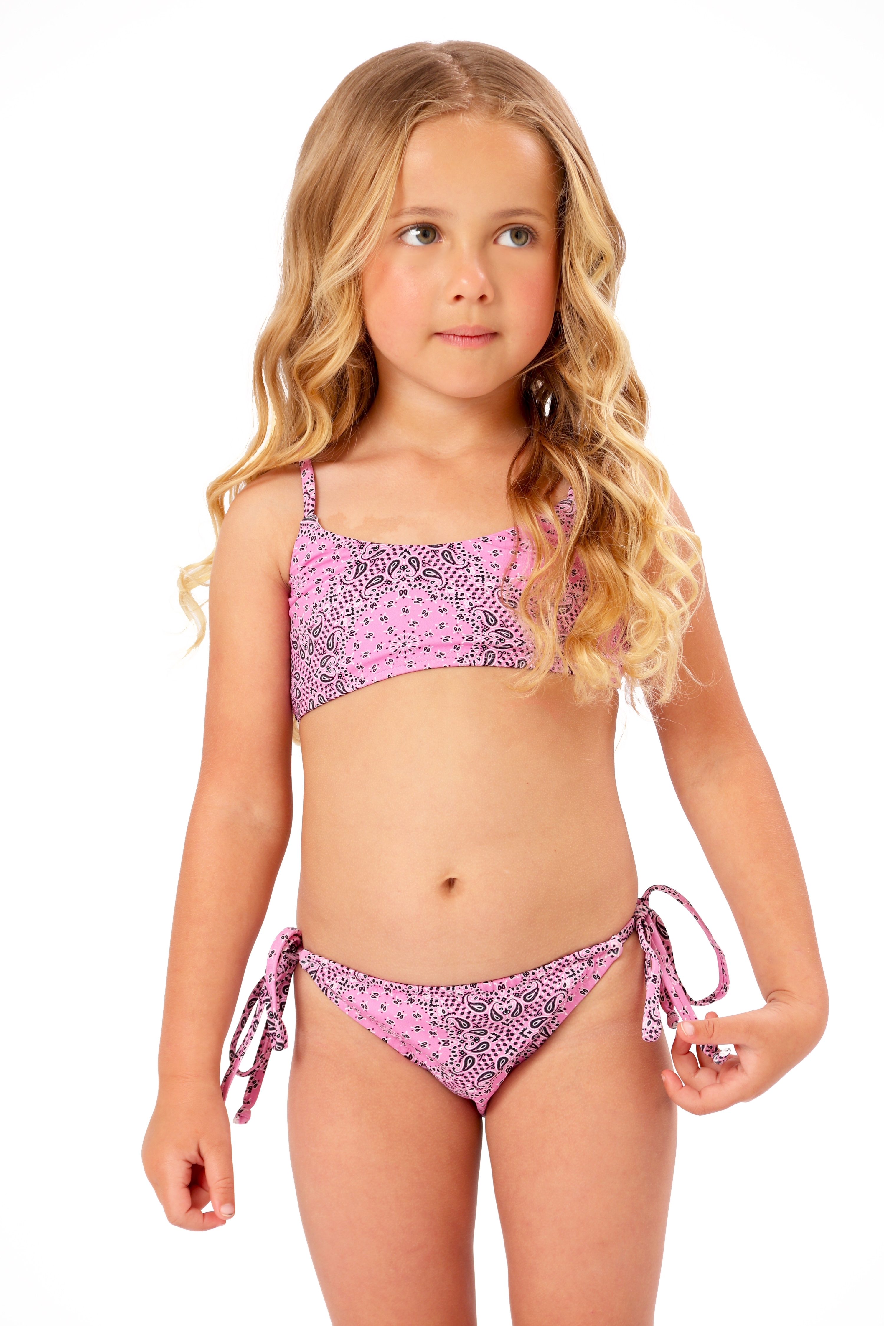 Biquíni Infantil UV 50 Liz Paisley Pink