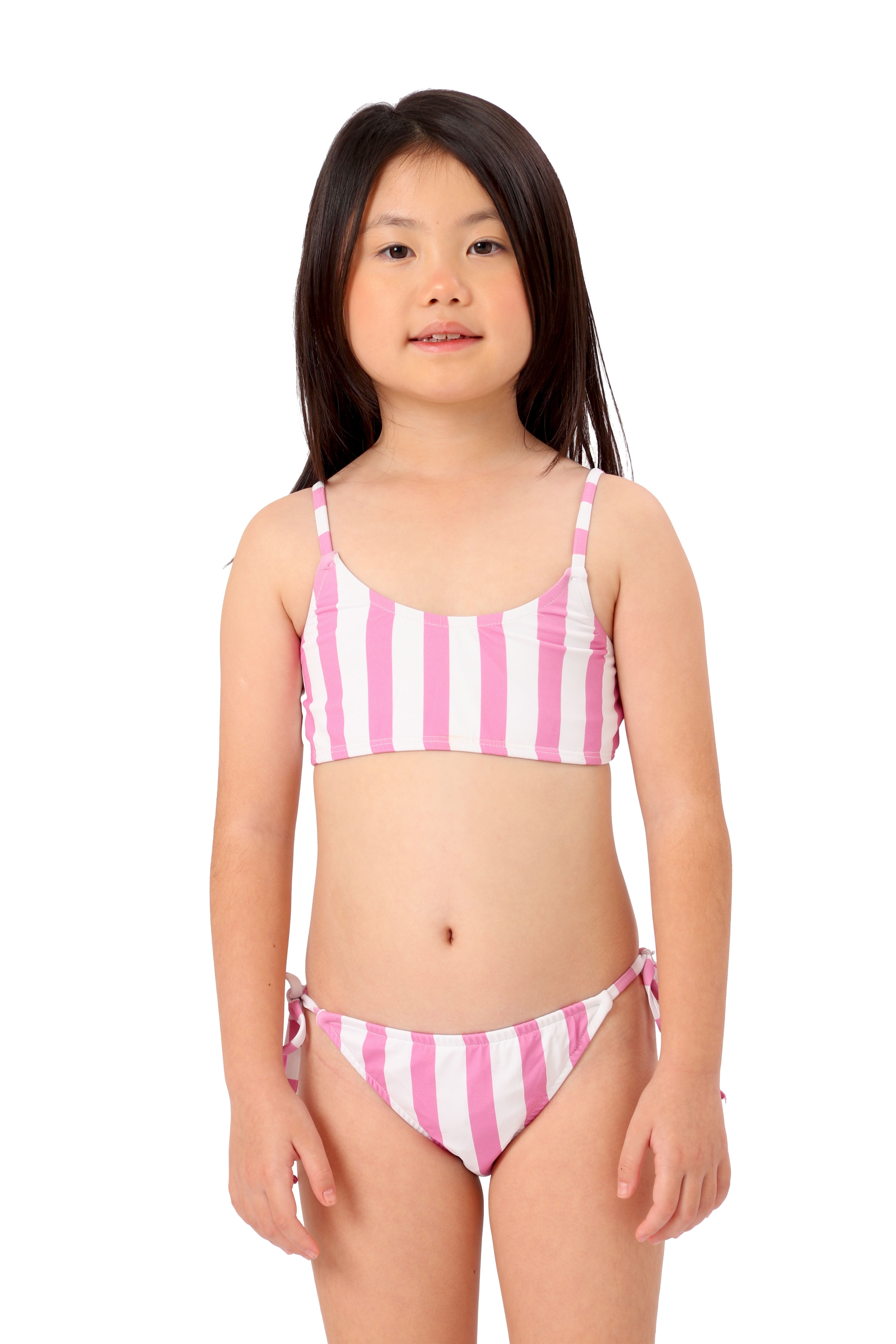 Biquíni Infantil UV 50 Liz Stripes Pink