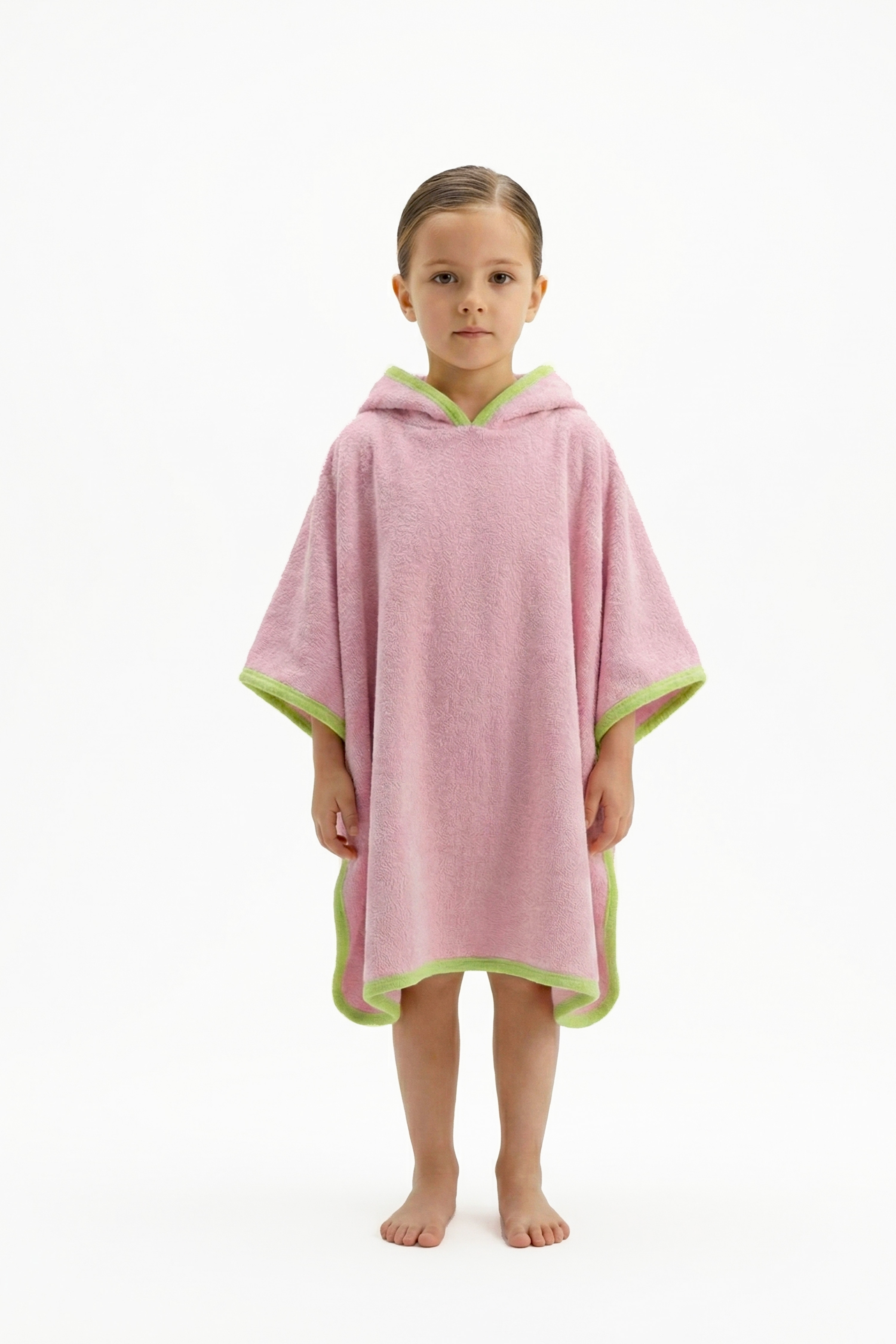 Poncho Infantil Feminino Rosa