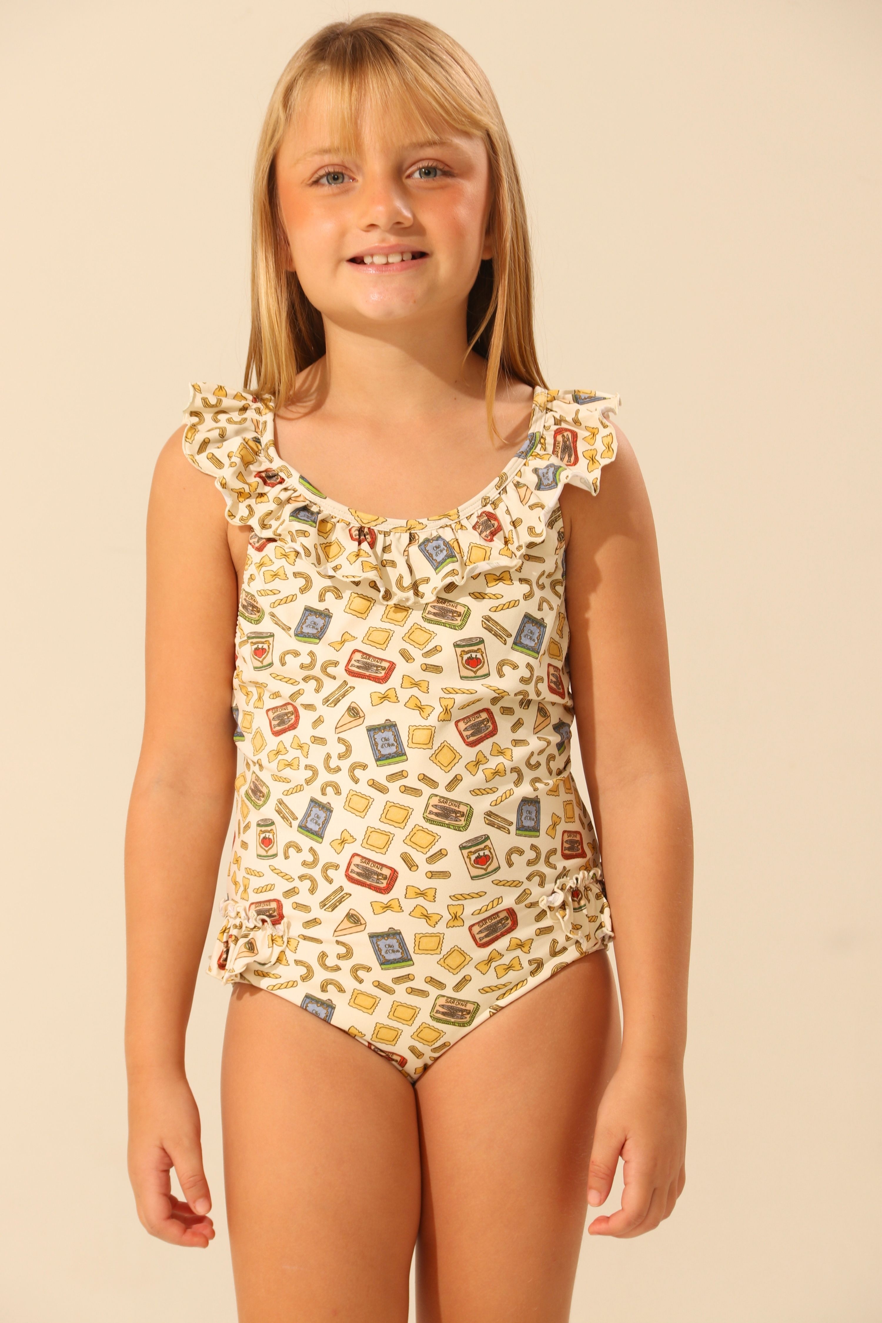Maiô Infantil UV 50 Lorraine Pasta