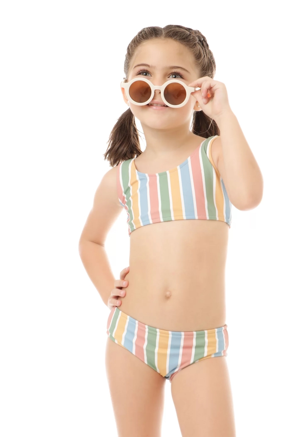 Biquini Infantil UV50 Giovana | Mandarina Kids Fun | 3 Little